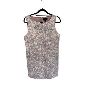Victoria Beckham for Target  Blush‎ Paisley Jacquard Sleeveless Shift Dress